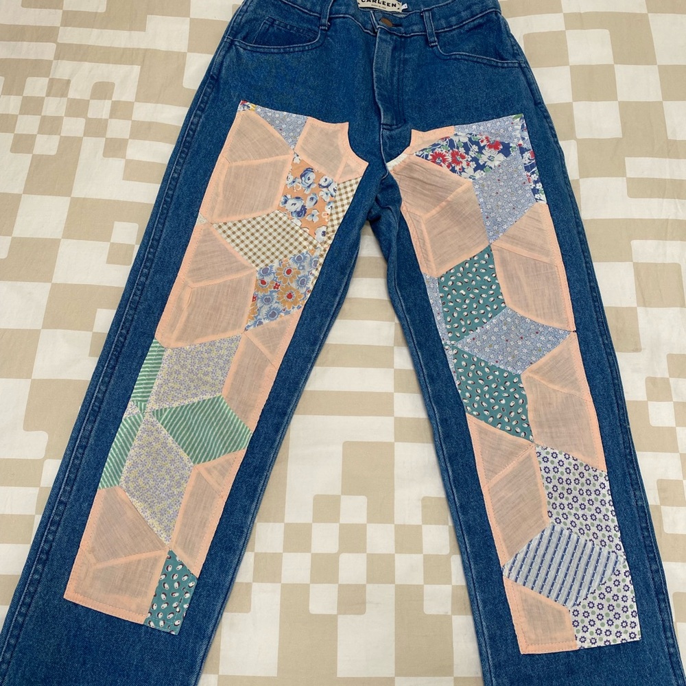 CARLEEN patchwork jeans